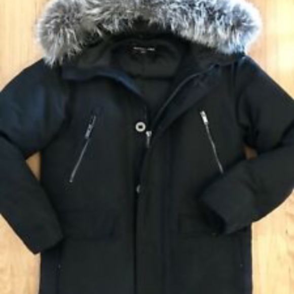 Michael Kors Mens Winter Parka with Fox Fur - Picture 2 of 8